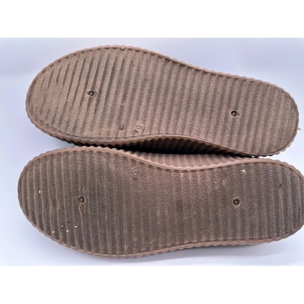 Just Be Black Canvas Platform Creeper Sneakers Gum Sole Womens Size 9 0800735
